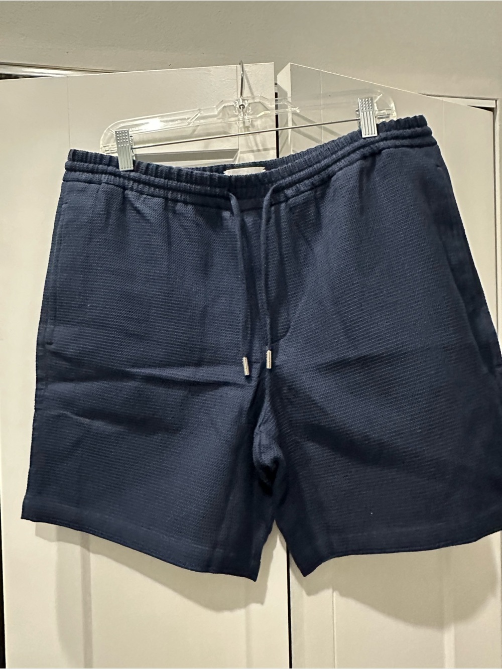 Mr P. Men's Waffle-Knit Cotton-Terry Shorts